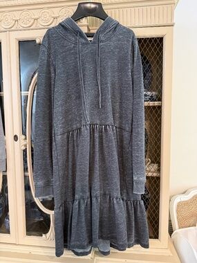 Blue motion sweatshirt dress